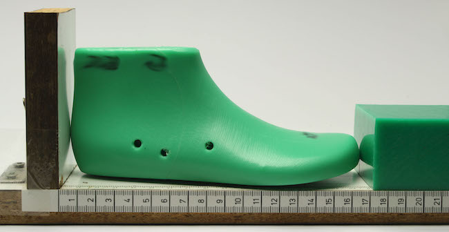 měření délky obuvi
