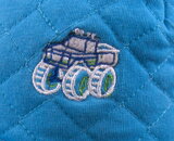 Zimní čepice Monster truck - modrá