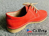 Kožená polobotka Exclusive Red