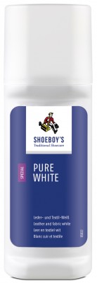 Bílá krycí barva na kůži a textil SHOEBOY´S PURE WHITE 75 ml